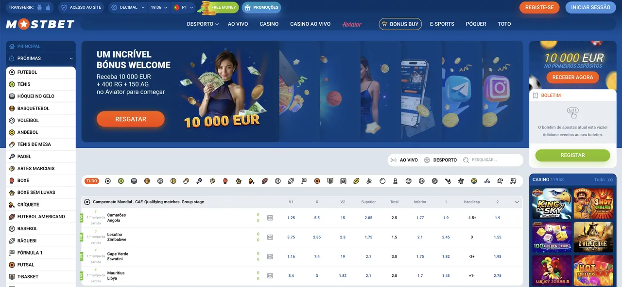 Promoções exclusivas e ofertas sazonais no casino Mostbet